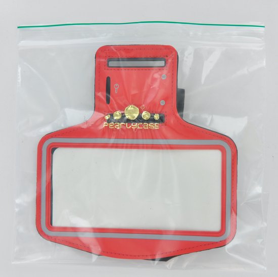 Coque Motorola Moto E22/ E22s/ E22i - Étui pour bracelet de sport - Étui pour brassard de Sport, ceinture de course rouge