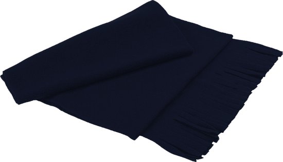 Sjaal winter dames en heren - fleece sjaals - omslagdoek - sjaaltje donkerblauw - Zeer donkerblauw