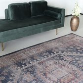 Vloerkleed vintage 200x300cm rood blauw perzisch oosters tapijt