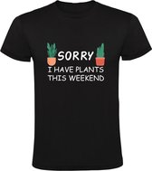 Sorry, I have plants Heren T-shirt | plantenkweker | tuinman | tuinvrouw | hovenier | landbouw | boer | plantenkwekerij | planten | Zwart