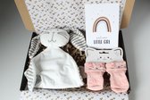 Brievenbus cadeau 'welcome little girl'- cadeau baby - cadeau zwangerschap - kraamcadeau - cadeau baby meisje