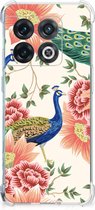 Case Anti-shock geschikt voor OnePlus 10 Pro Pink Peacock