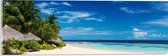 WallClassics - Acrylglas - Prachtig Tropisch Strand - 60x20 cm Foto op Acrylglas (Met Ophangsysteem)