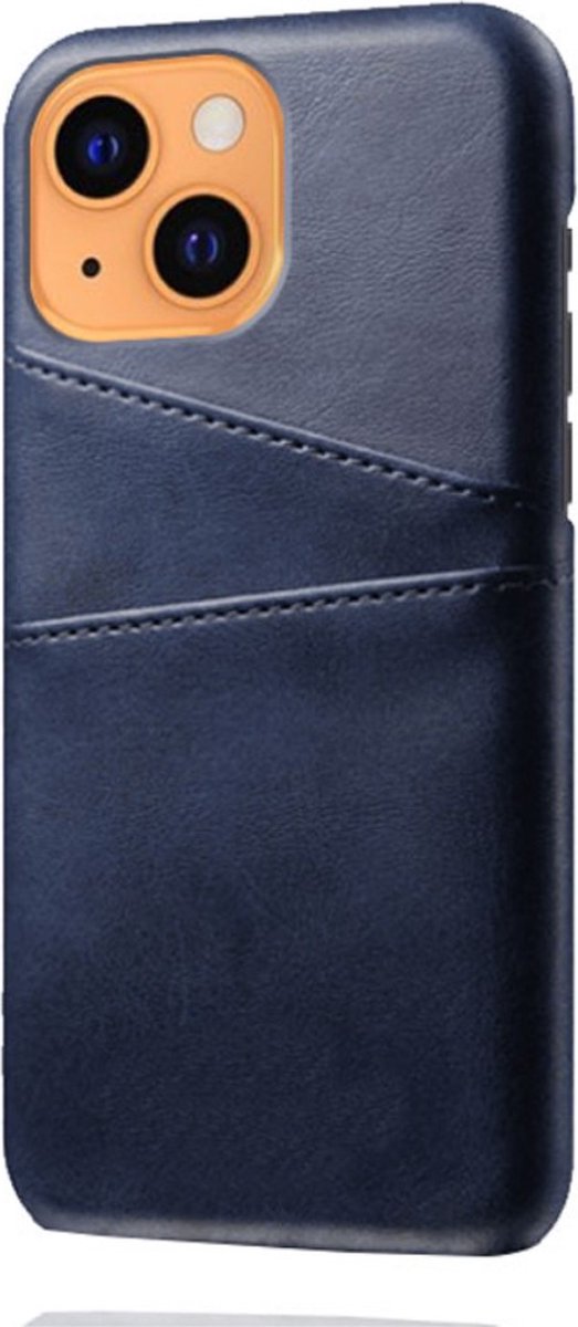 Peachy Duo Cardslot Wallet kunstleer hoesje geschikt voor iPhone 13 - blauw