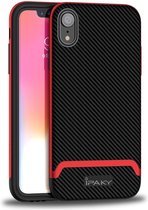 iPaky Bumblebee Hybride Polycarbonaat TPU iPhone XR Hoes - Rood