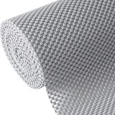 Anti Slip Grip gris mat | Tapis Antidérapant 45x125 cm Motif Grillage pour Bureaux et Tiroirs de cuisine | Accessoires d'intérieur