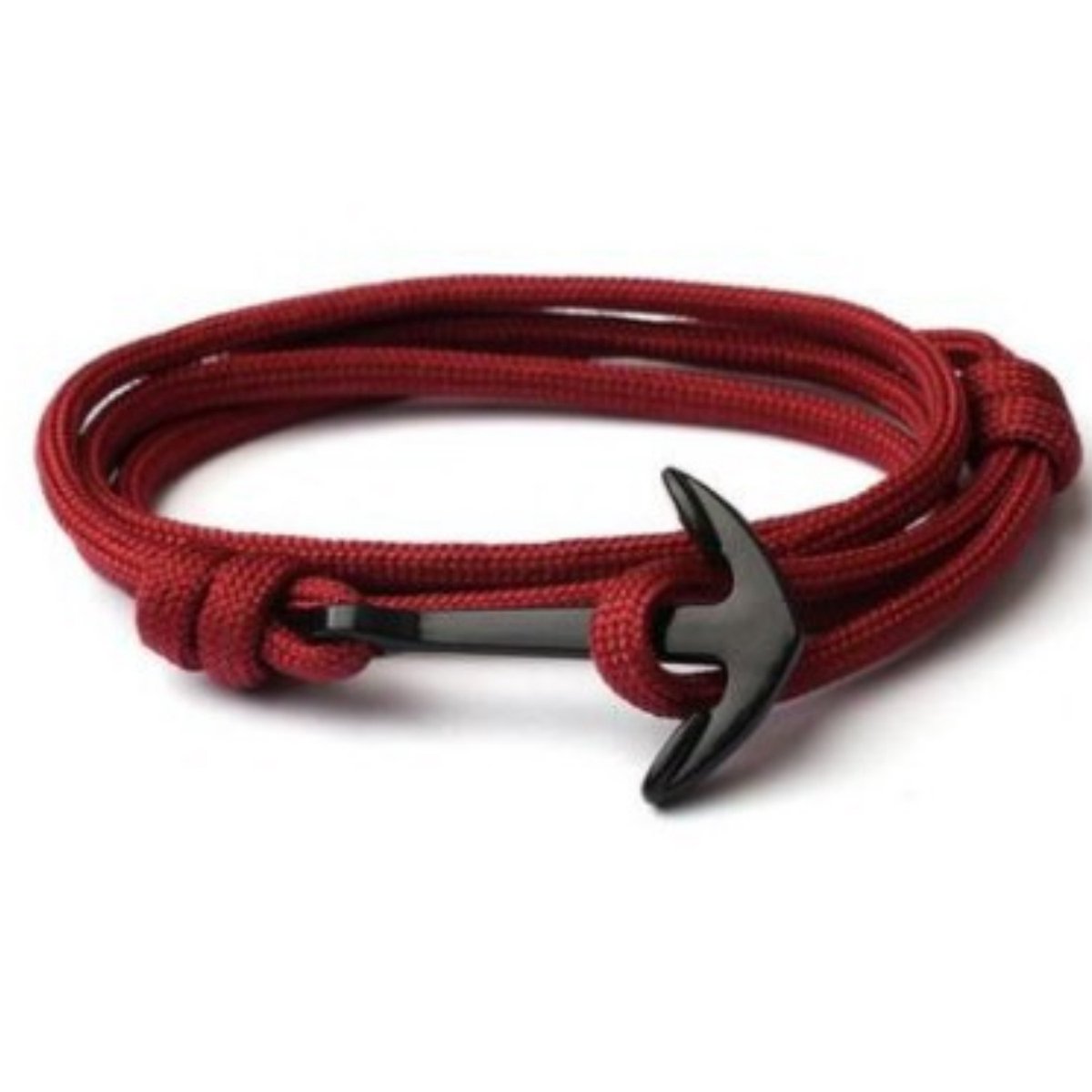 Kungu - Bordeaux - Wikkel Verstelbaar - Luxe rope armband voor heren en dames - Outdoor Milano line - Cadeau - Geschenk - Voor Man - Vrouw - Armbandje - Jewellery