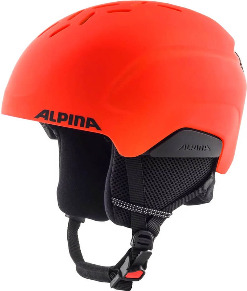 Alpina Pizi Junior Skihelm - Neon Orange Matt | Maat: 51 - 55 cm