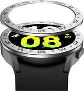 Strap-it Bezel ring tijd - Randbeschermer geschikt voor Samsung Galaxy Watch 5 40mm - zilver