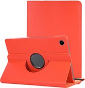 Hoesje Geschikt voor Samsung Galaxy Tab A8 Hoes Case Hard Cover 360 Draaibaar Hoesje - Oranje