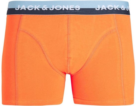 JACK & JONES Jacalex trunk (1-pack) - heren boxer normale lengte - oranje - Maat: S