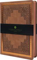 Victoria's Journals - Notitieboek A5 - Old Book Journal - Vintage - Premium Vegan Leer Hardcover - 320 Pagina's Premium Papier (Lichtbruin)