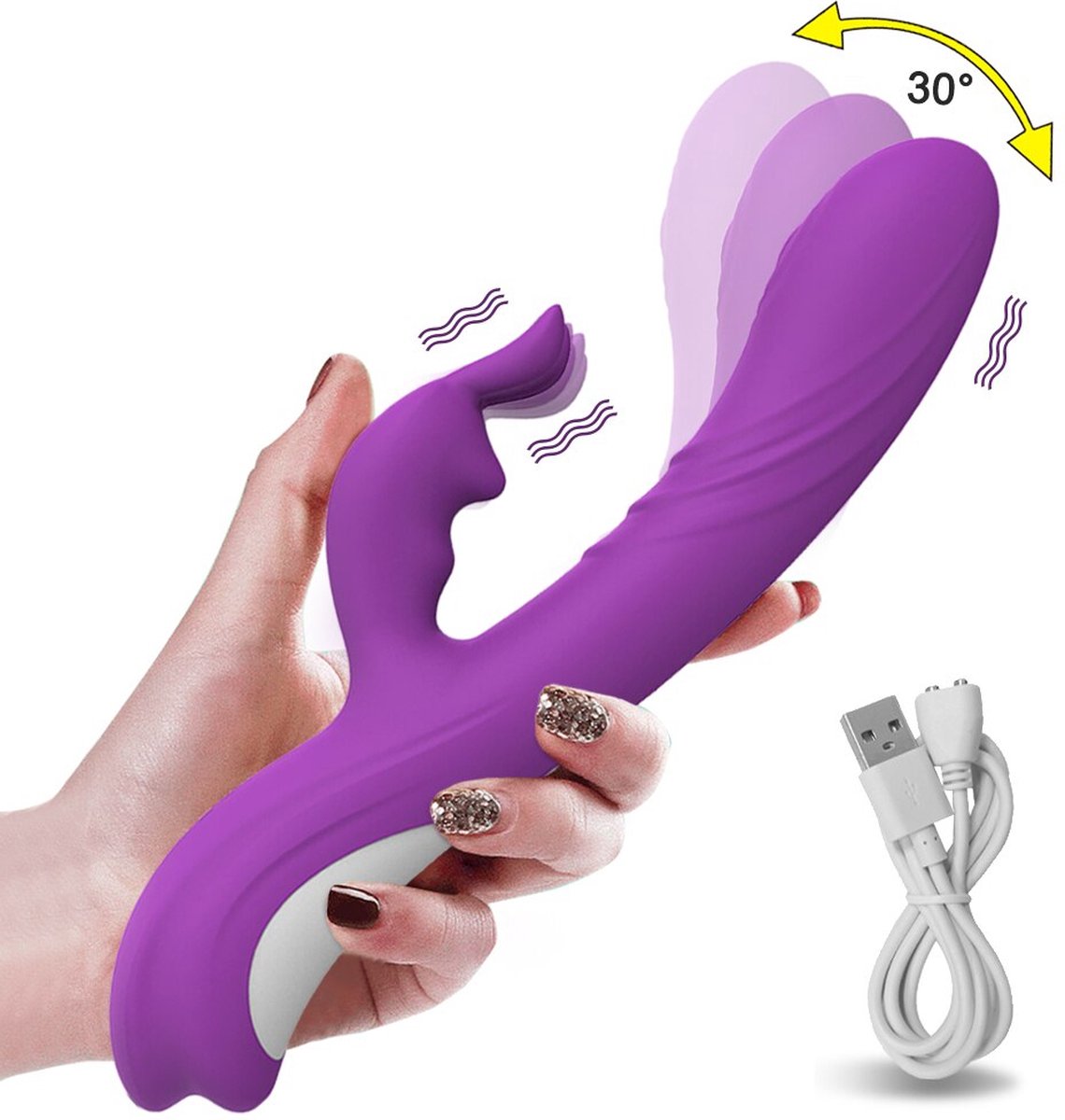 Goedkoopste Dildo - Pro - Dildo - Lucht Vibratie - Clitoris - Dildo Vibrator - Dildo's - Vrouwen - Vagina - Dildo Zuignap - Oplaadbaar - Clitoris Stimulatie - Dubbele Dildo - Konijn