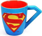 DC Comics - Superman Logo - 3D Mok - Rood en Blauw - 300ml