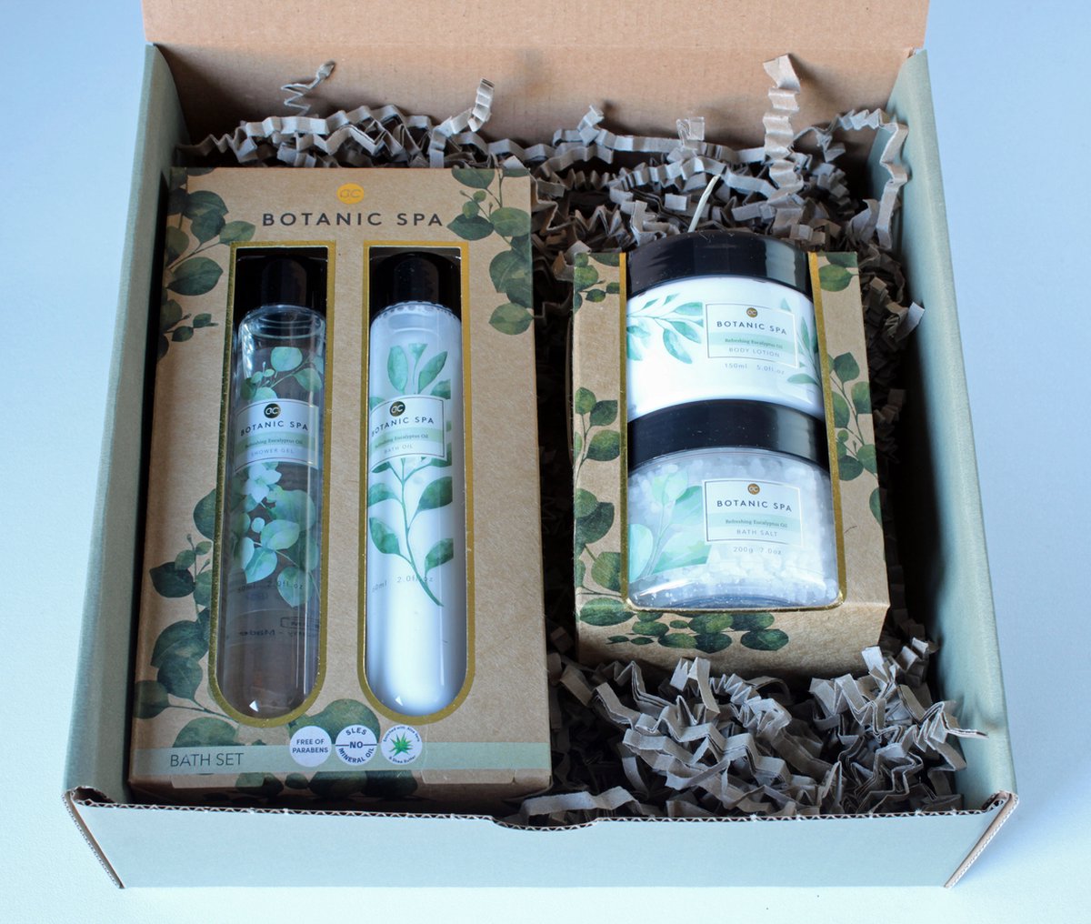 Minibox Botanic Spa - cadeau kerst - cadeau vrouw - badgeschenkset