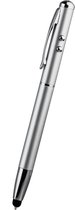 BeHello Stylus Pen met Ingebouwde Laserpointer Zilver