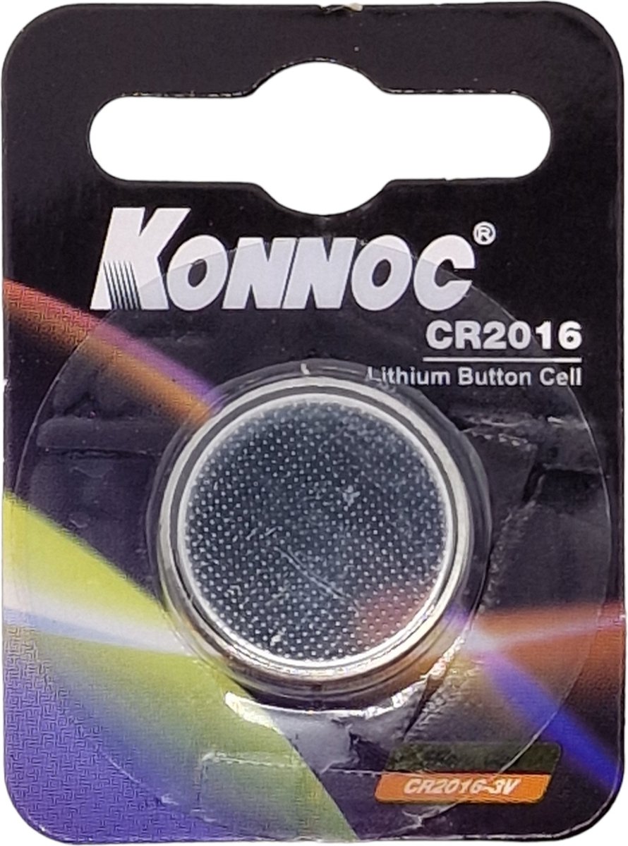 Konnoc 000779 - Batterij Knoopcel - Lithium - Cr 2016 - 1 stuk