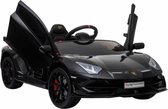 Lamborghini Aventador SVJ, kinderauto, zwart metallic | Elektrische Kinderauto | Met afstandsbediening