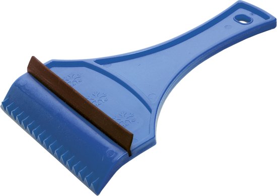 Foto: Ice scraper with snow brush for car windshield ijskrabber en sneeuwborstel 360 draaiende kop telescopische aluminium steel zacht schuim handvat blauw