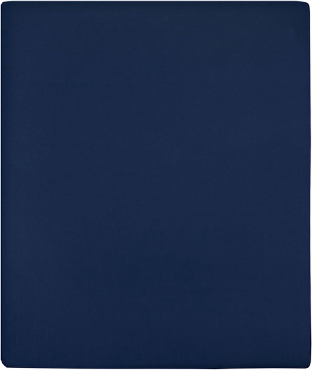vidaXL Hoeslakens 2 st jersey 180x200 cm katoen marineblauw