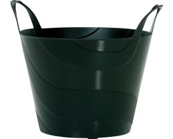 Prosperplast Flexibele Emmer - 30 liter - zwart - wasmand - kuip - flexibel - met handvaten