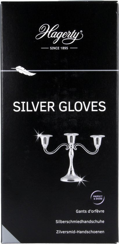 Hagerty Silver Gloves - Geïmpregneerde handschoenen voor het reinigen van zilver en verzilverde items - Hagerty