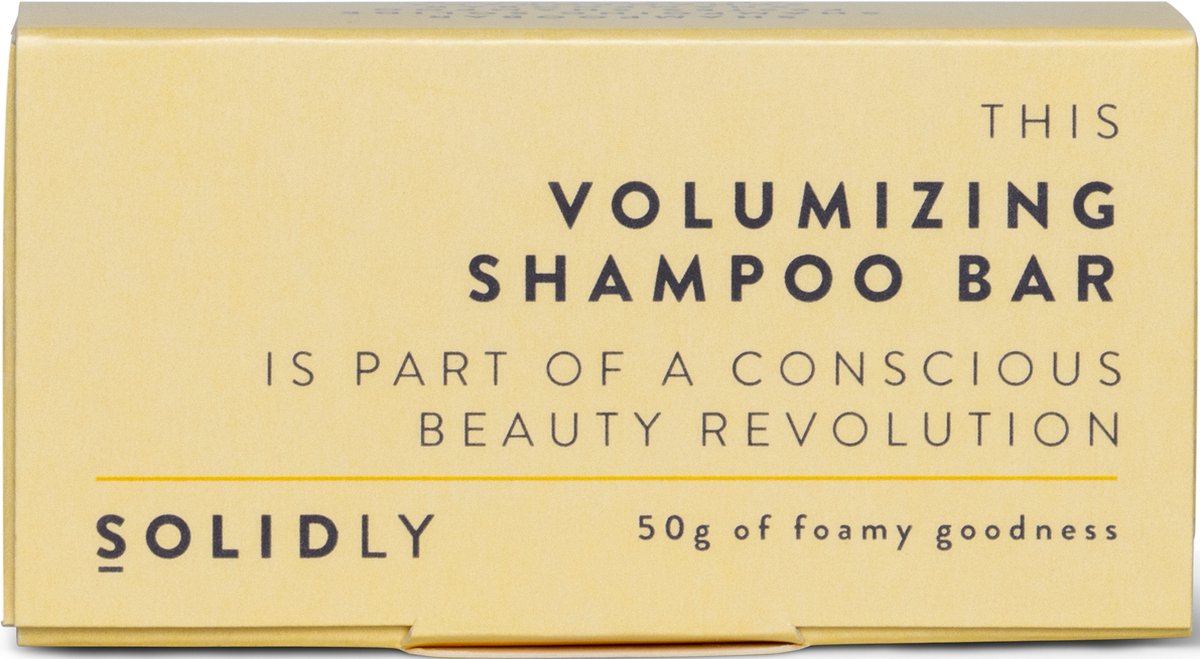 Solidly Shampoo Bar - Douche - Zacht & Volumineus - Duurzaam - 50g