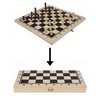 Afbeelding van het spelletje Borvat® | Houten Schaakbord met Schaakstukken | Luxe Schaakspel Hout | 21x21cm |