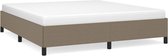 vidaXL - Bedframe - zonder - matras - stof - taupe - 160x200 - cm