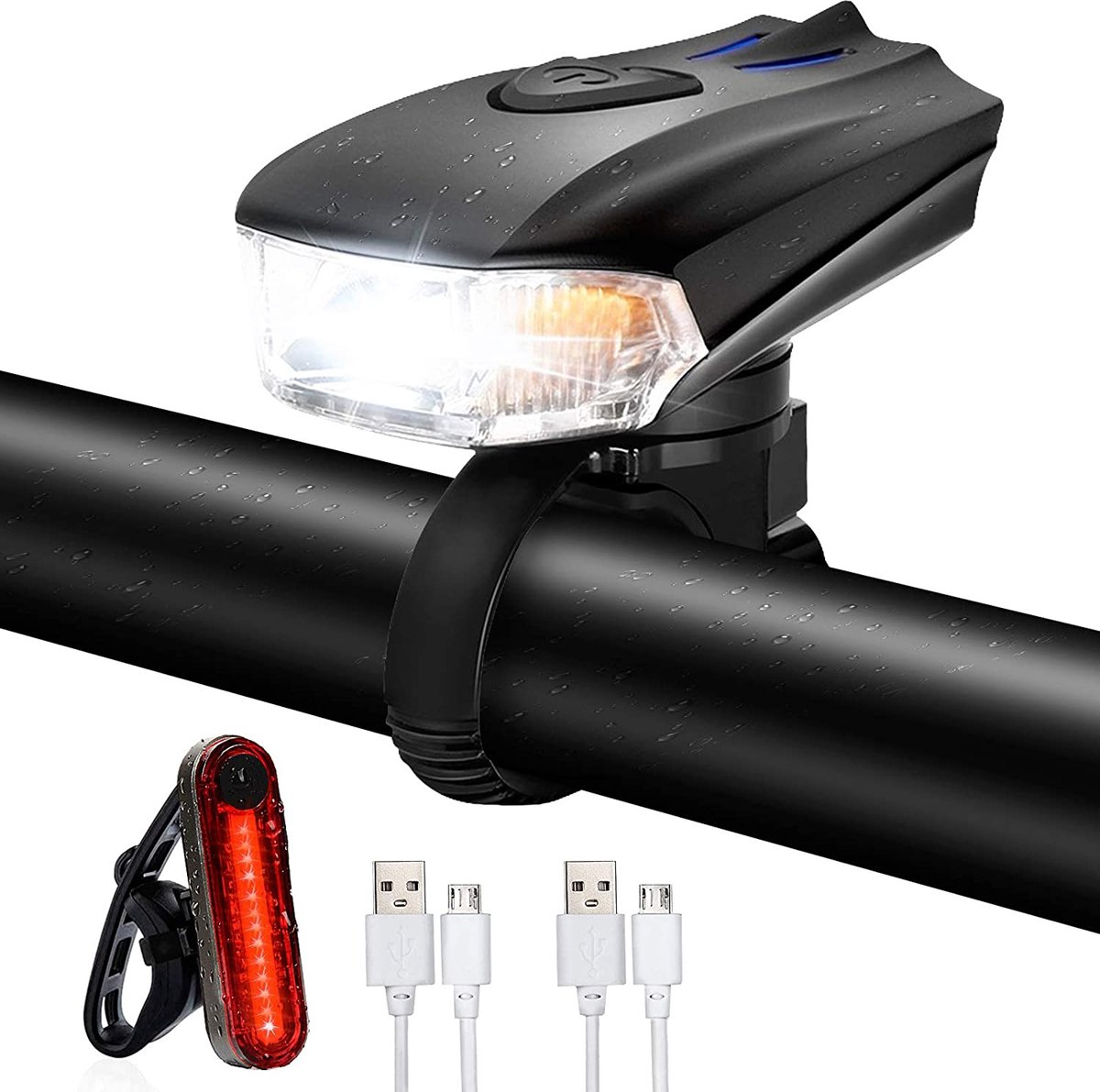 Fietslamp – fiets verlichting – duurzaam – waterbesteding - Bicycle light  - waterproo
