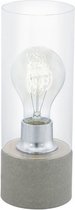 EGLO Torvisco 1 - Tafellamp - 1 Lichts - Ø100mm. - Grijs - Helder - Beton