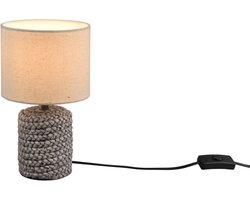 Trio - Tafellamp MALA - Bruin - 15x15x26 cm