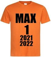 T-shirt met grappige tekst - Max Verstappen - Wereldkampioen - Formule 1 - F1 - Red Bull - 33 - 1 - maat L
