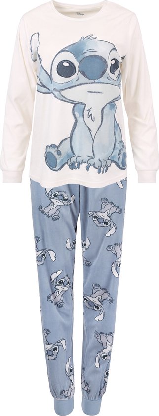 DISNEY Stitch - Pyjama Femme Manches Longues Doux Wit- Bleu / XS | bol