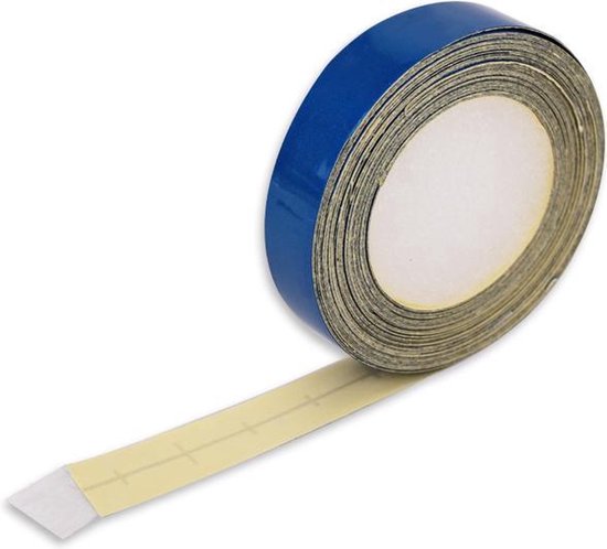 50 meter reflecterende tape voor harde ondergrond - oranje/geel