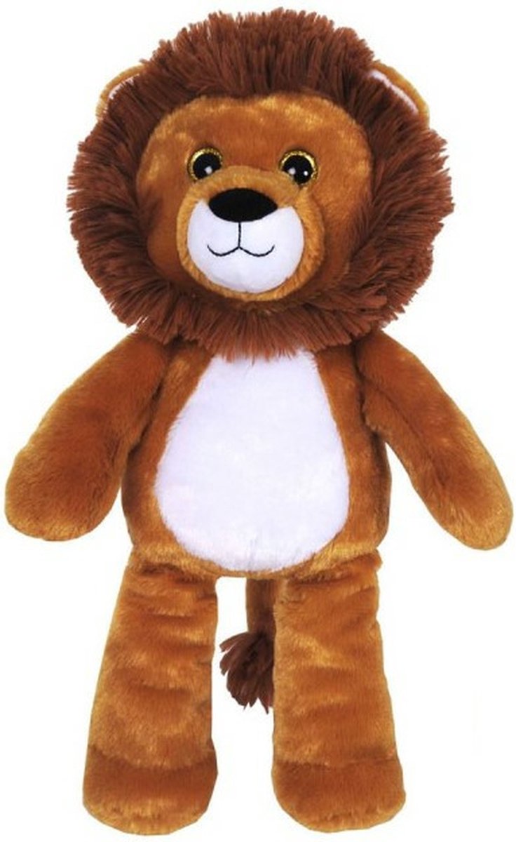 Sandy Knuffeldier Leeuw - dieren knuffels - pluche stof - 42 cm