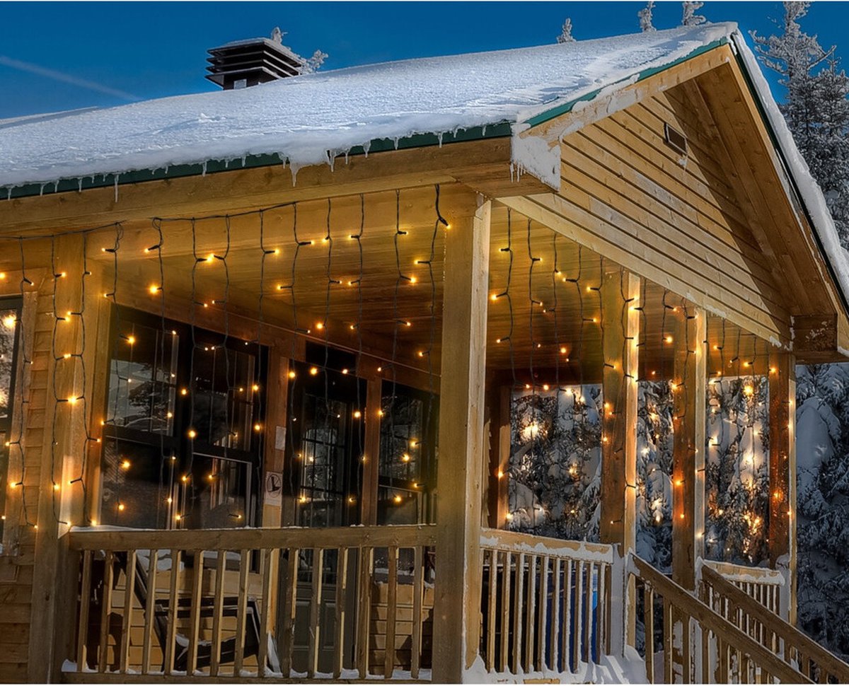 Netverlichting | 2 x 2 meter | Konstsmide (64 leds, Binnen/Buiten, Warm wit) Konstsmide