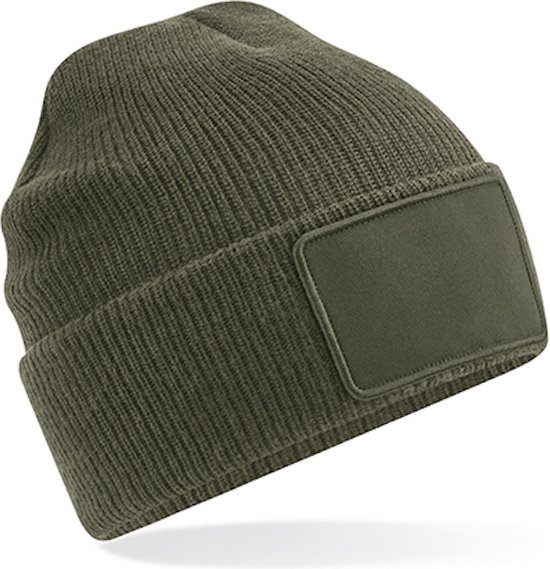 Beechfield 'Removable Patch Thinsulate™ Beanie' Groen
