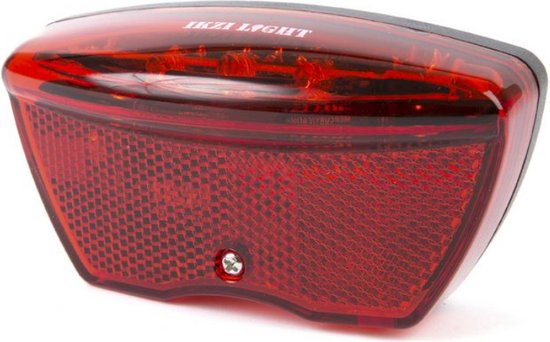 Ikzilight Achterlicht fiets - 5 LED's - Batterij - Reflector - Zichtbaar tot 800m