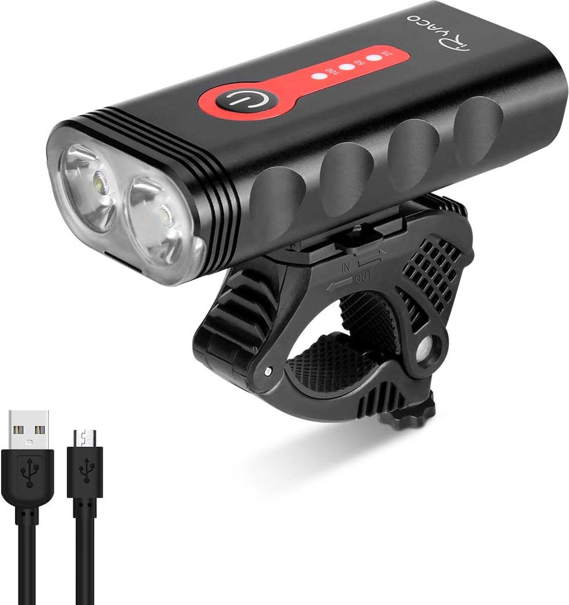 Fietslamp – fiets verlichting – duurzaam – waterbesteding - Bicycle light  - waterproo