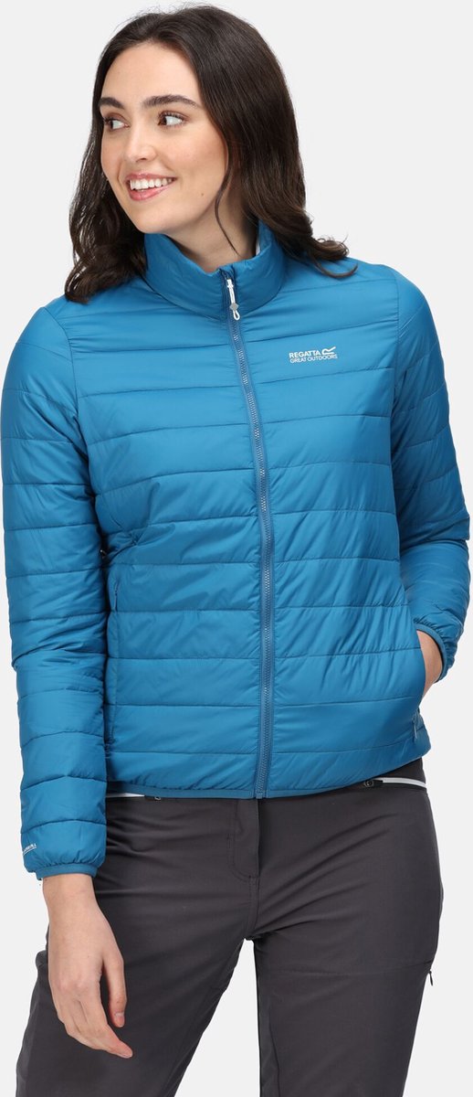 De Regatta Hillpack Packaway baffle jas outdoorjas dames lichtgewicht waterafstotend Blauw