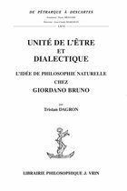 De Pétrarque à Descartes - Unité de l'être et dialectique