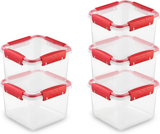Set de boîtes de Bocaux de conservation - Bocaux de rangement - Ensemble de  boîtes de