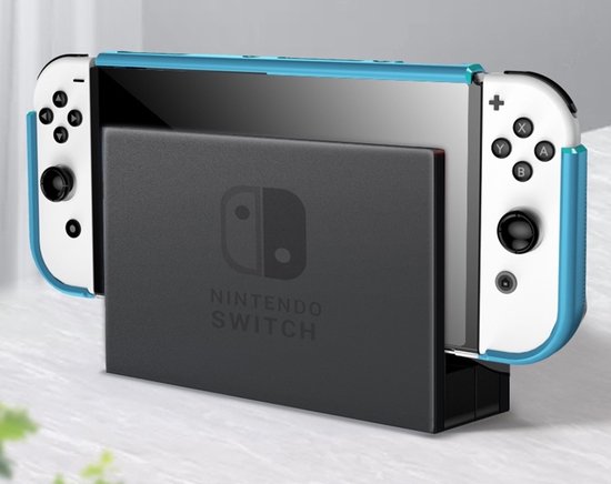 Coque Nintendo Switch OLED - Coque de protection TPU - Blauw carbone