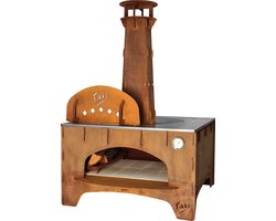 Fikki Level - pizza oven voor buiten van cortenstaal
