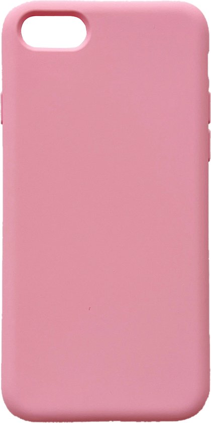 Casemania Hoesje Geschikt voor Apple iPhone SE (2020) - Magenta - Extra Stevig Siliconen Back Cover
