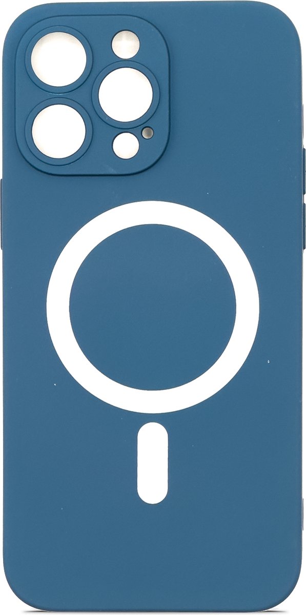 iPhone 14 Pro Max hoesje magnetisch - Blauw - Siliconen
