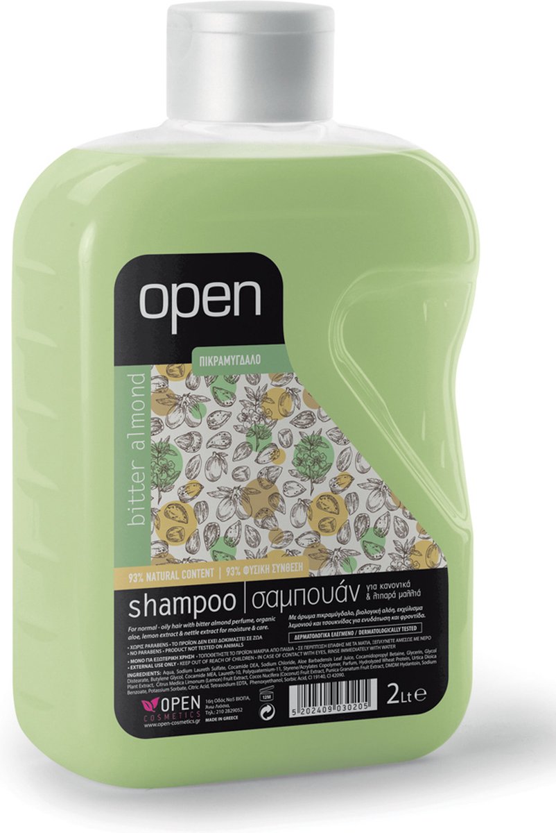 Messinian Spa Open Shampoo tegen Vet Haar (2 liter)