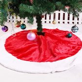 Kerstboomrok - kerstboom kleed - Kerstversiering 100cm - Rood/wit
