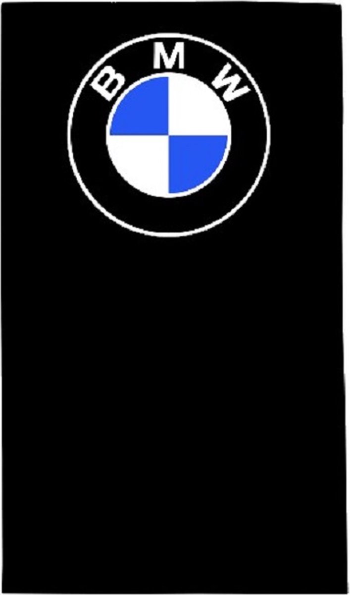 badlaken met BMW logo - zwart - BMW